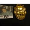 Image 1 : "Captain Midnight Secret Squadron Master Code" Decoder, brass. 'Doc' had this valued at $70.00.