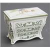 Image 1 : RARE ROYAL DOULTON HUNTLEY AND PALMERS BISCUIT CHEST and cover, modelled in the form of a contine...