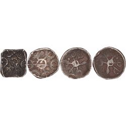 Punch Marked Silver Half Shana Coins of Gandhara Janapada.