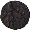 Image 1 : Copper Drachma Coin of Kanishka I of Kushana Dynasty of Moon Type.