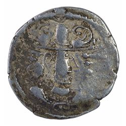 Silver Drachma Coin of Peroz of Gurjara Kingdom of Indo Sassanian.