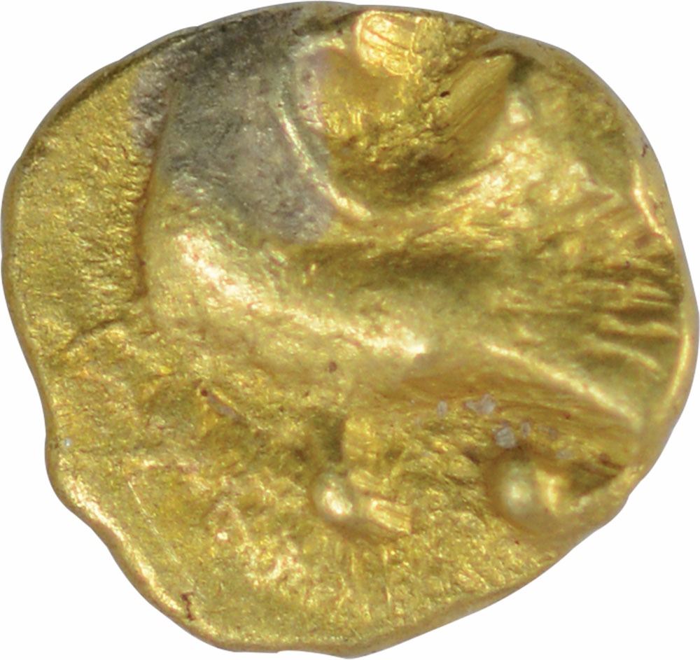 Gold Quarter Fanam Coin of Western Ganga Dynasty.