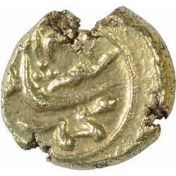 Gold Half Pagoda Coin of Muhammad Shah of Guti Mint.