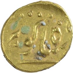 Gold Half Fanam of Shah Alam II.