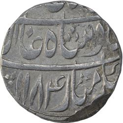 Silver One Rupee Coin of Mustafabad Mint of Rohilkhand Kingdom.