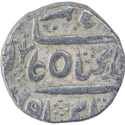 Silver One Rupee Coin of Surat Singh of Bikaner State.
