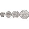 Image 1 : Set of Four Silver Rupee Coins of Madho Singh II of Sawai Jaipur Mint of Jaipur State.