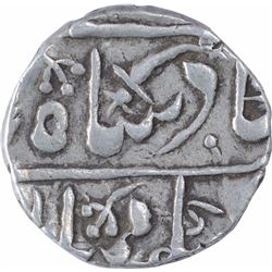 Silver One Rupee Coin of Jodhpur Dar Al Mansur Mint of Jodhpur State.