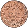 Image 1 : Copper One Twelfth Anna Coin of Victoria Empress of Calcutta Mint of 1898.