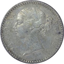 Silver Two Annas Coin of Victoria Queen of 1841.