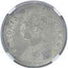 Image 2 : Silver One Quarter Rupee Coin of Victoria Queen of 1862.