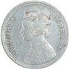 Image 2 : Silver Quarter Rupee Coin of Victoria Empress of 1877.