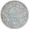 Image 1 : Silver Quarter Rupee of Victoria Empress of 1894.