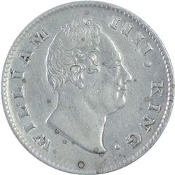 Silver Half Rupee of King William IIII of 1835.
