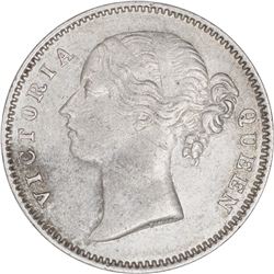 Silver Half Rupee Coin of Victoria Queen of 1840.