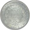 Image 2 : Silver One Rupee Coin of Victoria Queen of Bombay Mint of 1840.