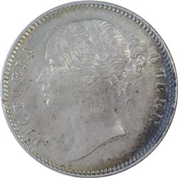 Silver One Rupee Coin of Victoria Queen of 1840.