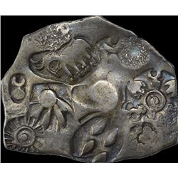 Extremely Rare Punch Marked Silver Karshapana Coin of Maghada Janpada.