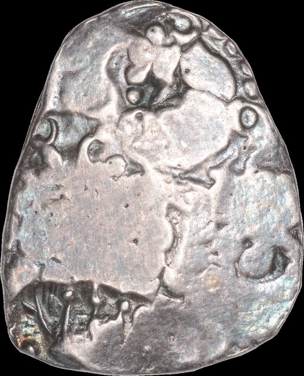 Punch Marked Silver Half Karshapana Coin of Vidarbha Janapada.