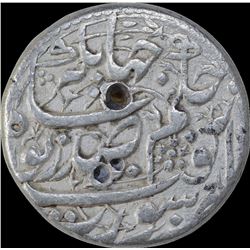 Very Rare Silver One Rupee Coin of Nurjahan of Surat Mint.