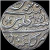 Image 2 : Silver One Rupee Coin of Aurangzeb Alamgir of Gulkanda Mint.
