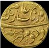 Image 1 : Gold Mohur Coin of Aurangzeb Alamgir of Alamgirpur Mint.