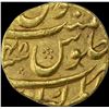 Image 2 : Gold Mohur Coin of Aurangzeb Alamgir of Alamgirpur Mint.