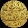 Image 2 : Gold Mohur Coin of Aurangzeb Alamgir of Aurangabad Mint.