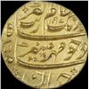 Image 1 : Rare Gold Mohur Coin of Aurangzeb Alamgir of Sholapur Mint.