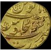 Image 2 : Gold Mohur Coin of Aurangzeb Alamgir of Surat Mint.