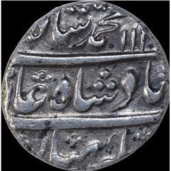Silver One Rupee Coin of Muhammad Shah of Arkat Mint.