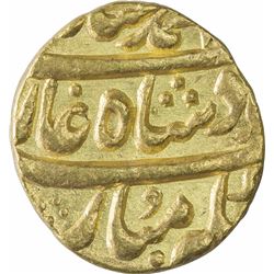 Gold Mohur Coin of Muhammad Shah of Sarhind Mint.