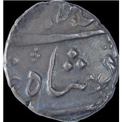 Silver Half Rupee Coin of Shah Jahan III of Surat Mint.