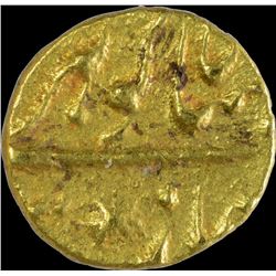 Gold Half Fanam of Shah Alam II.