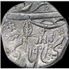 Image 2 : Silver One Rupee Coin of Gulab Singh of Srinagar Mint of Kashmir State.