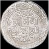 Image 1 : Silver Five Kori Coin of Vibhaji of Nawanagar State.
