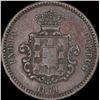 Image 1 : Copper Quarter Tanga Coin of Luiz I of Indo Portuguese.