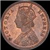 Image 2 : Copper One Twelfth Anna Coin of Victoria Empress of Calcutta Mint of 1899.