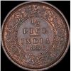 Image 1 : Copper Half Pice Coin of Victoria Empress of Calcutta Mint of 1886.