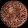 Image 1 : Copper Half Pice Coin of Victoria Empress of 1889.
