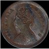 Image 2 : Copper Half Pice Coin of Victoria Empress of 1901.