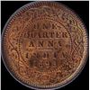 Image 1 : Copper One Quarter Anna Coin of Victoria Empress of Calcutta Mint of 1893