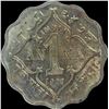 Image 1 : Copper Nickel One Anna Coin of King George V of Calcutta Mint of 1927.