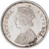 Image 2 : Silver Two Annas Coin of Victoria Empress of Bombay Mint of 1877.