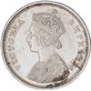 Image 2 : Silver Two Annas Coin of Victoria Empress of Bombay Mint of 1877.