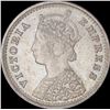 Image 2 : Silver Two Annas Coin of Victoria Empress of Bombay Mint of 1897.