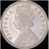 Image 2 : Silver Two Annas Coin of Victoria Empress of Calcutta Mint of 1898.