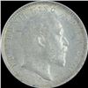 Image 2 : Silver Two Annas Coin of King Edward VII of 1907.