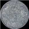 Image 1 : Silver One Quarter Rupee coin of Victoria Empress of 1897.