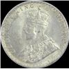 Image 2 : Silver Quarter Rupee Coin of King George V of Bombay Mint of 1914.